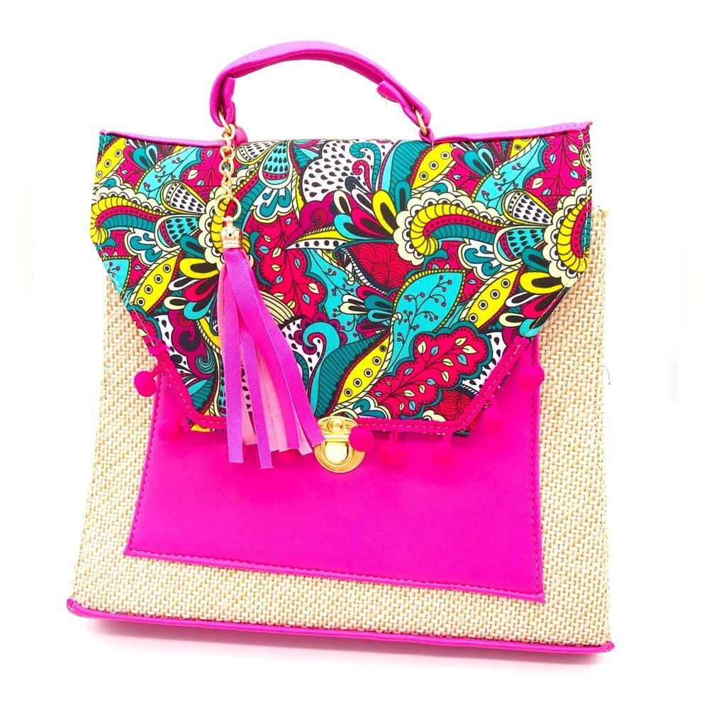 One of a kind stylish chiapaneco Jute crossbody handbag